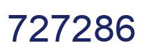 Número 727286 imagen azul