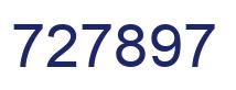 Number 727897 blue image