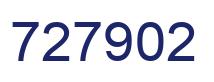 Number 727902 blue image