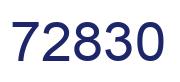 Number 72830 blue image