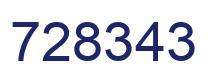 Número 728343 imagen azul