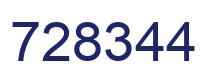 Número 728344 imagen azul