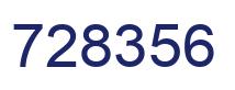 Número 728356 imagen azul