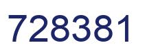 Número 728381 imagen azul