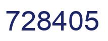 Número 728405 imagen azul