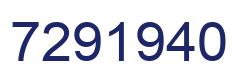 Number 7291940 blue image