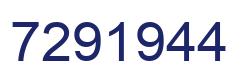 Number 7291944 blue image