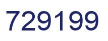 Number 729199 blue image