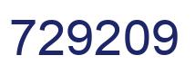 Number 729209 blue image