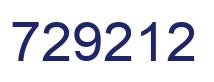 Number 729212 blue image