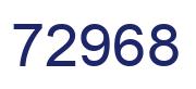 Number 72968 blue image