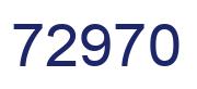 Número 72970 imagen azul