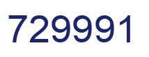 Number 729991 blue image