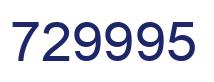 Number 729995 blue image