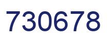 Number 730678 blue image