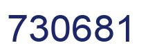 Number 730681 blue image