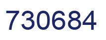 Number 730684 blue image