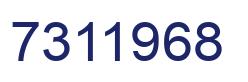 Number 7311968 blue image