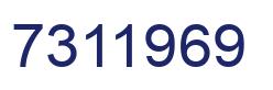Number 7311969 blue image