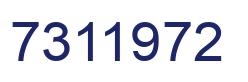 Number 7311972 blue image