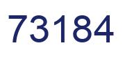 Número 73184 imagen azul