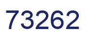 Number 73262 blue image