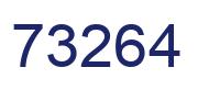 Number 73264 blue image