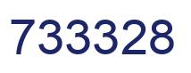 Number 733328 blue image