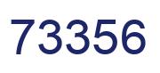 Number 73356 blue image