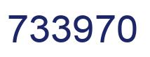 Number 733970 blue image