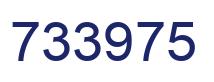 Number 733975 blue image