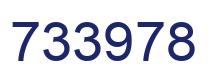 Number 733978 blue image