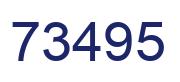 Number 73495 blue image
