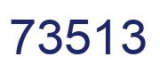 Number 73513 blue image