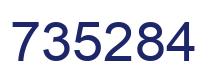 Número 735284 imagen azul