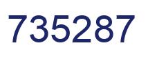Número 735287 imagen azul