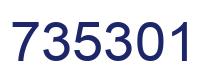 Número 735301 imagen azul