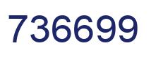 Número 736699 imagen azul