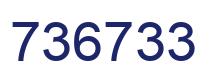Number 736733 blue image