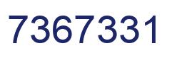 Número 7367331 imagen azul
