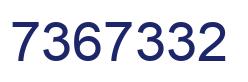 Número 7367332 imagen azul