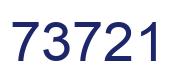 Number 73721 blue image