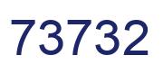 Número 73732 imagen azul