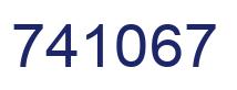 Number 741067 blue image