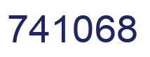 Number 741068 blue image