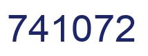 Number 741072 blue image