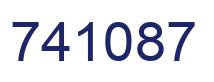 Number 741087 blue image