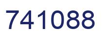Number 741088 blue image