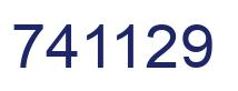 Number 741129 blue image