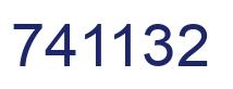 Number 741132 blue image